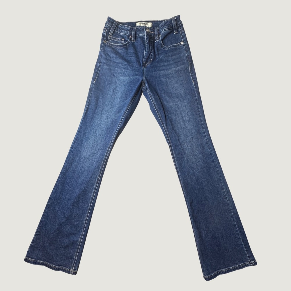 Rock & Roll Denim Jeans Womens 28 Blue High Rise Bootcut Stretch BW4HD06799